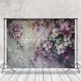 Lofaris Retro Purple Floral Oil Painting Fine Art Backdrop